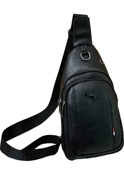 Shanyue Erkek Göğüs Çantası Açık Eğlence Çantası Moda Retro Küçük Satchel Çanta (Yurt Dışından)