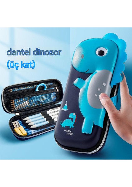 3D Stereo Unicorn Kalem Kutusu Öğrenci Kalem Kutusu (Yurt Dışından)