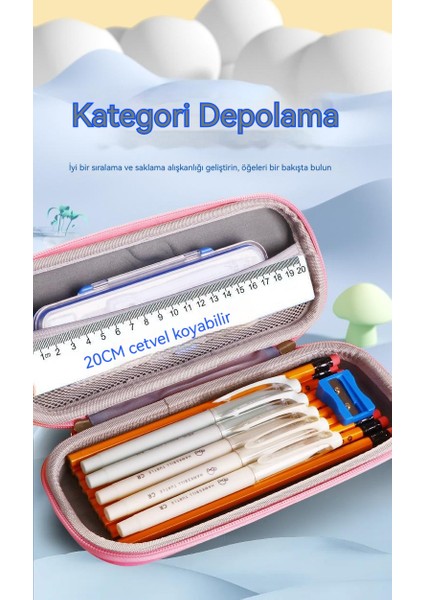 3D Stereo Büyük Kapasiteli Kalem Kutusu (Yurt Dışından)
