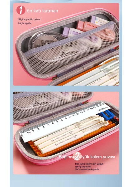 3D Stereo Büyük Kapasiteli Kalem Kutusu (Yurt Dışından)