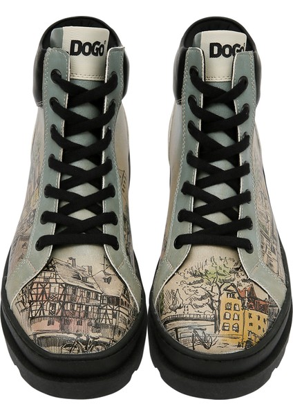 Kadın Vegan Deri Bej Bot - Take A Walk Tasarım