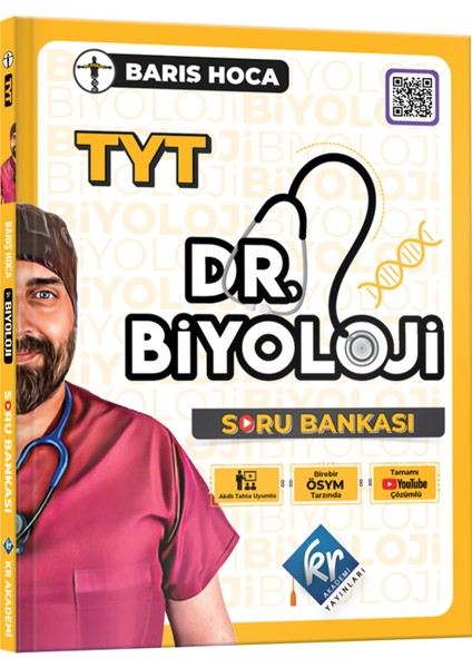 Kr Akademi Yayınları Barış Hoca TYT Dr. Biyoloji Soru Bankası