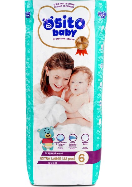 Osito Baby Bebek Bezi 6 Numara Extra Large 22 Adet