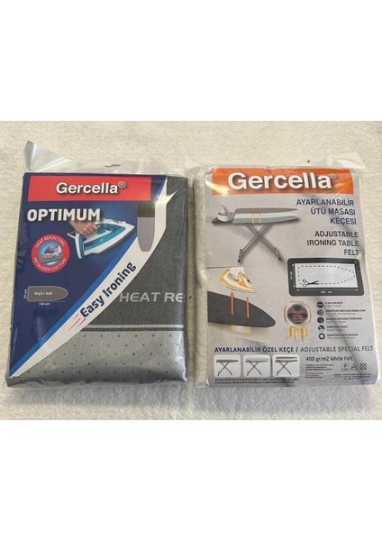 Optimum Ütü Masası Kılıfı + Ayarlanabilir Ütü Masası Keçesi