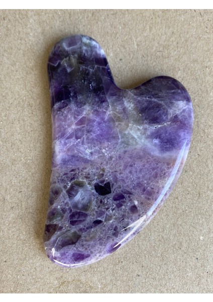 Gua Sha Ametist Doğaltaş modelleri