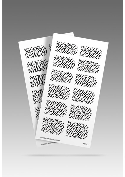2' Li Zebra Desenli Tırnak Dövmesi, Tırnak Sticker, Nail Tattoo, Nail Art fiyatları