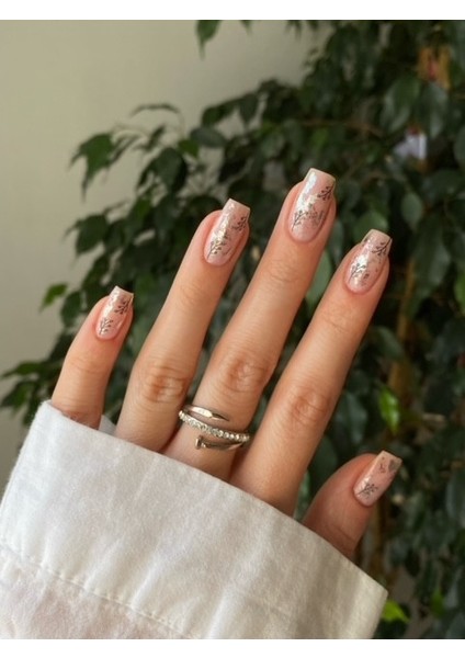 2' Li Leaf Tırnak Dövmesi, Tırnak Sticker, Nail Tattoo, Nail Art