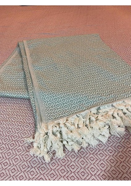 Buldanal Elmas Desen Pamuklu Çift Kişilik Pike ve Yatak Örtüsü Koltuk Örtüsü 220 x 260 cm