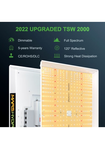 Tsw 2000 LED Bitki Yetiştirme Lambası