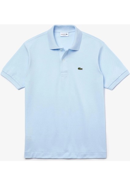 Erkek Klasik Fit Açık Mavi Polo Yaka Tişört