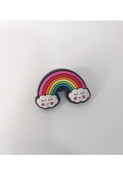 Terlik Ayakkabı Sandalet Tokası Silikon Gökkuşağı Terlik Süsü Aksesuar fiyatları