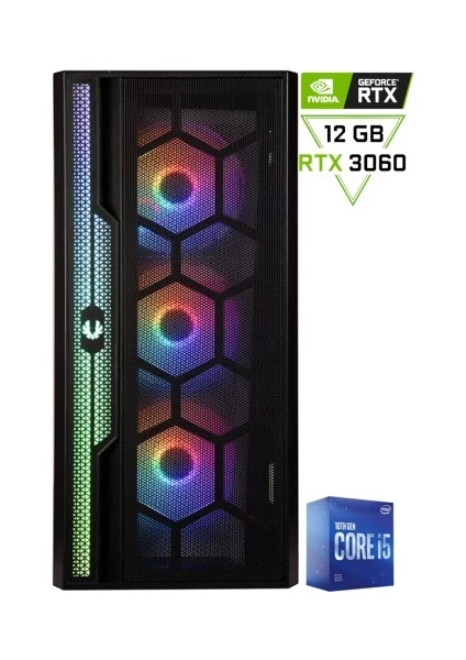 Intel Core I5 10400F / Rtx 3060 12GB / 16 GB Ddr4 / 1tb M2 SSD / 10400V2 / Gaming Masaüstü Pc