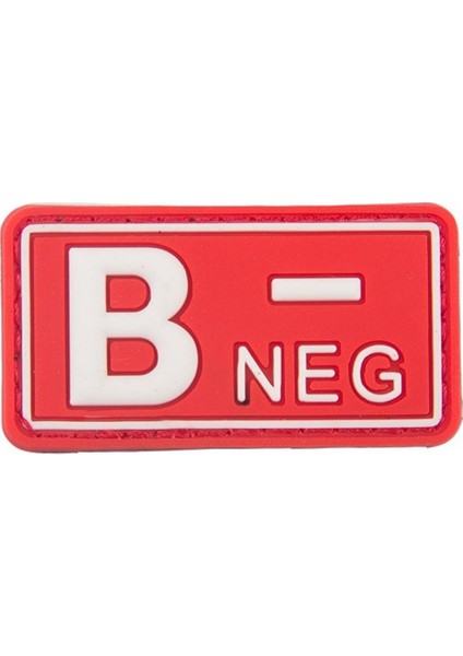 B Rh (-) Negatif Kan Grubu Patch Arma Kırmızı Renk