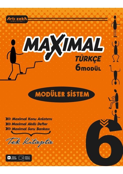 Artı Zeka Yayınları 6 Sınıf Maxımal Türkçe Modüler Sistem Seti (6 Modül)