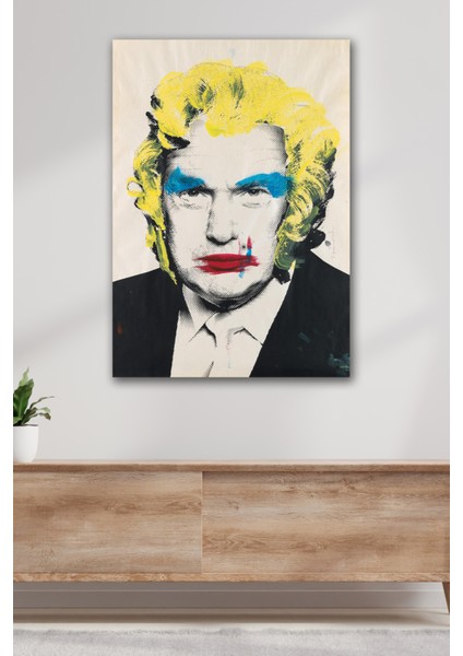 Donald Trump Pop Art Tablo Kanvas Duvar Tablosu Baskılı Ev Ofis Otel Dekor Hediyelik Tablo