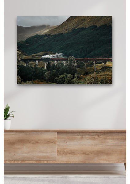 Tren Kanvas Dekoratif Duvar Tablosu