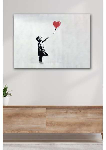 Tablo Kanvas Duvar Tablosu Baskılı Banksy Grafiti Sokak Sanatı Ev Ofis Otel Dekor Hediyelik Tablo