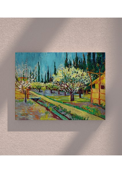 Kanvas Tablo Resim Van Gogh Ağaçlar Duvar Tablosu