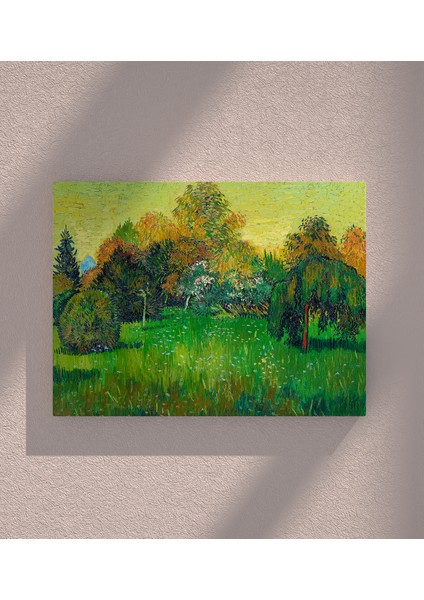 Kanvas Tablo Resim Van Gogh Ağaçlar Doğa Duvar Tablosu