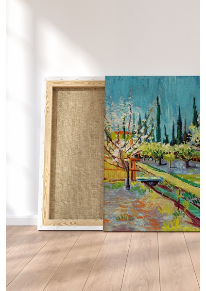 Kanvas Tablo Resim Van Gogh Ağaçlar Duvar Tablosu modelleri