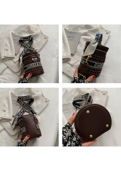 Dokuma Kumaştan Kova Şeklinde Kadın Omuz Çantası (Yurt Dışından) modelleri
