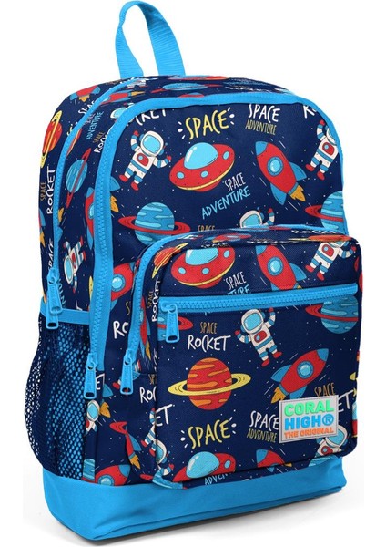 Kids Lacivert Mavi Uzay Desenli 2'li Okul Çanta Seti SET0223470 fiyatları