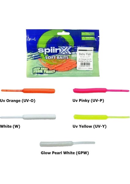Spiinx Soft Baits Baby Fish 4.5 cm Kokulu Silikon Yem