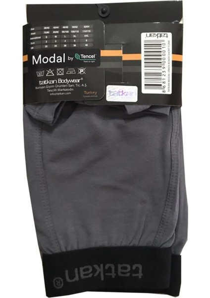 Erkek Modal Penye Boxer - 9 Adet