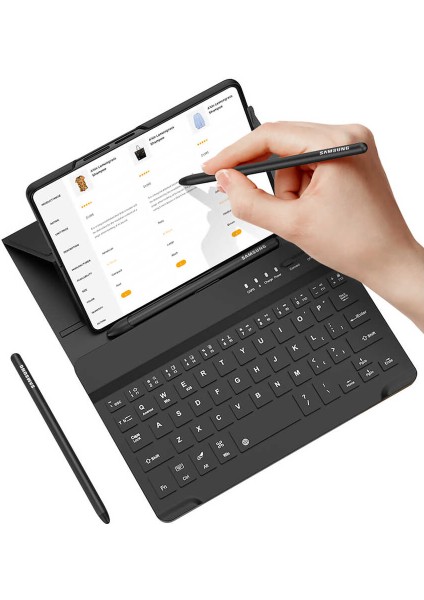 Galaxy Z Fold 4 Kılıf Standlı Bluetooth Klavyeli Zore Kıpta Keyboard Set Kılıf fiyatları