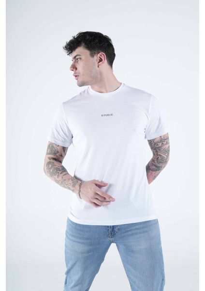 Erkek Beyaz Tişört ( Model Kodu : J2000100 ) indirimleri