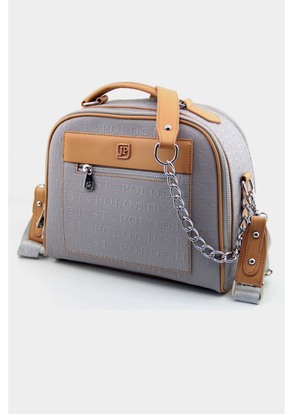 Gri Yeni Sezon Orta Boy 4 Bölmeli Omuz ve Çapraz Çantası 24X29CM PBU4025 modelleri