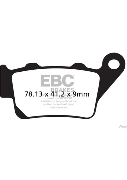 FA208R Yamaha XT660 Z Tenere 08-15 / XTZ700 Tenere 15-21 Sınter Arka Fren Bala