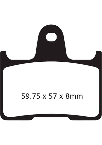 FA254V Harley Davıdson XL883 /XL1200 Roadster 14-20 Yarı Sinter Arka Fren Bala