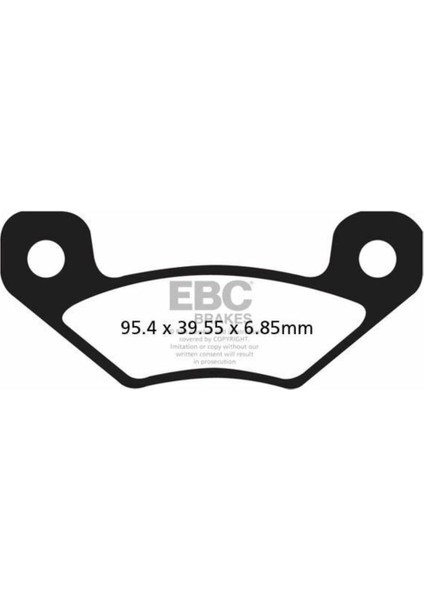 FA398R Can Am DS450 08-15 Sınter Arka Fren Balatası