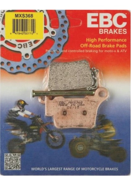 MXS368 Ktm EXC/EXCF250 11-22 Motocross Racıng Arka Fren Balatası