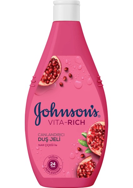 Johnson's Vita-Rich Nar Çiçeği Canlandırıcı Duş Jeli 400ml fiyatları