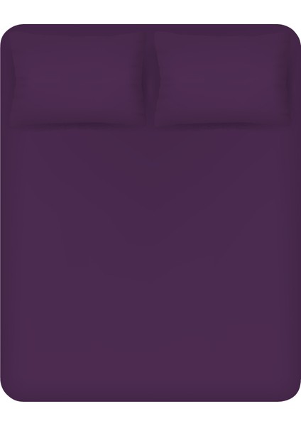 Çift Kişilik Çarşaf Takımı %100 Pamuklu Lastikli Çarşaf + 2 Adet Yastık Kılıfı (50X70)