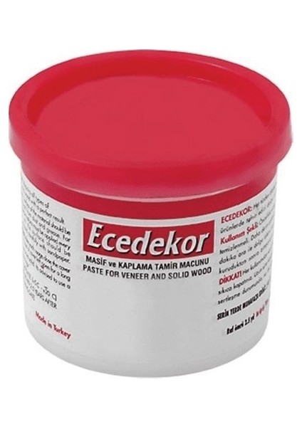 Ece Dekor Ahşap Masif ve Kaplama Dolgu ve Tamir Macunu 200 gr Meşe