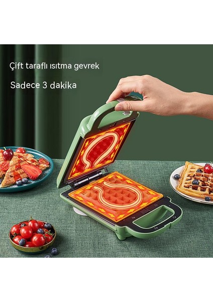 Lınze-220v Waffle Makinesi Sandviç Makinesi Kahvaltı Makinesi Tost Makinesi (Yurt Dışından) indirimleri