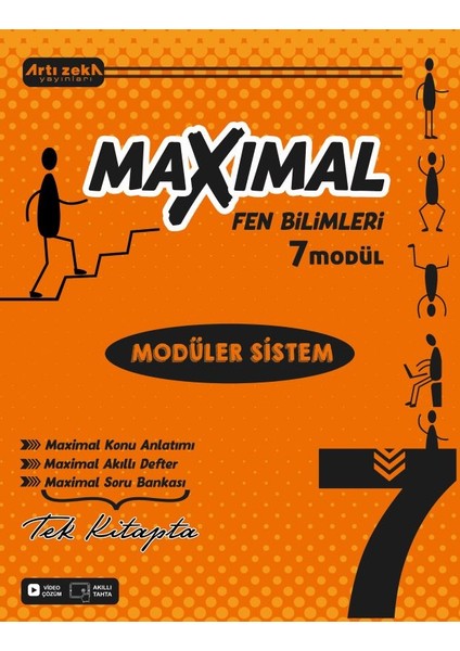 Artı Zeka Yayınları 7 Sınıf Maxımal Fen Bilimleri Modüler Sistem Seti (6 Modül)