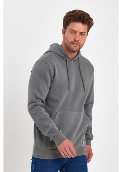 3 Iplik Şardonlu Cepli Kapşonlu Sweatshirt RD24KE055490 modelleri