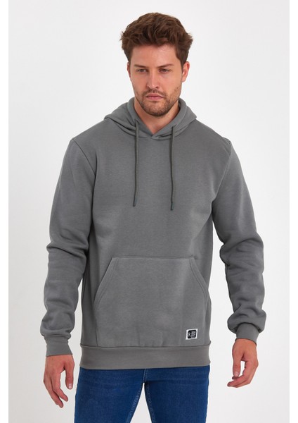 3 Iplik Şardonlu Cepli Kapşonlu Sweatshirt RD24KE055490 fırsatları