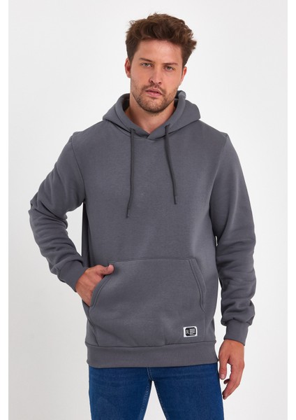 3 Iplik Şardonlu Cepli Kapşonlu Sweatshirt RD24KE055490 fırsatları