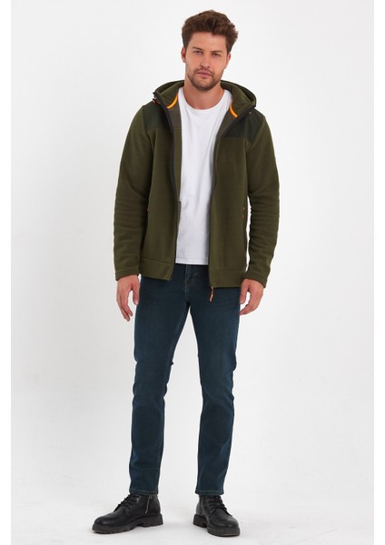 Kapşonlu Fermuarlı Sweatshirt RD24KE056044