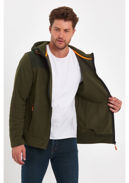 Kapşonlu Fermuarlı Sweatshirt RD24KE056044