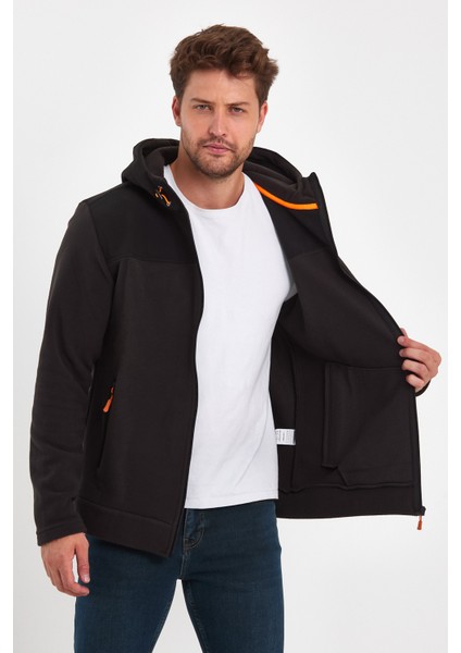 Kapşonlu Fermuarlı Sweatshirt RD24KE056044
