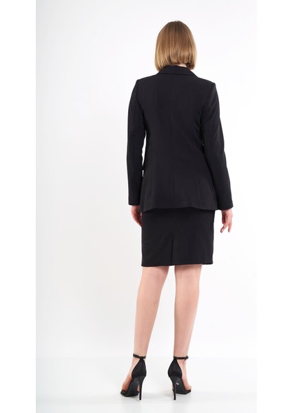 Siyah Ceket Etek Takım