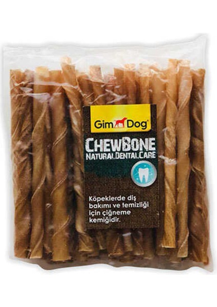 Mordimi Ağız ve Diş Sağlığı Için Naturel Köpek Çiğneme Kemiği 50'li 300 gr