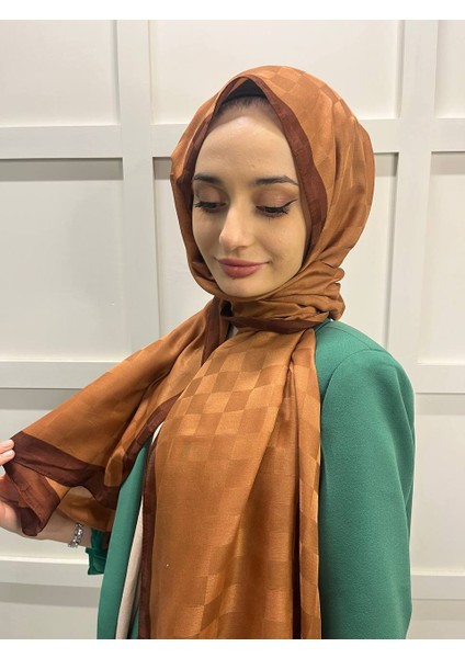 Dama Desenli Monogram Şal 00876