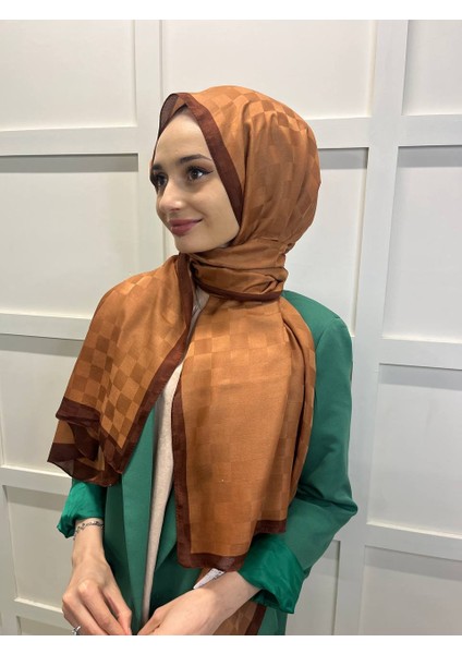 Dama Desenli Monogram Şal 00876
